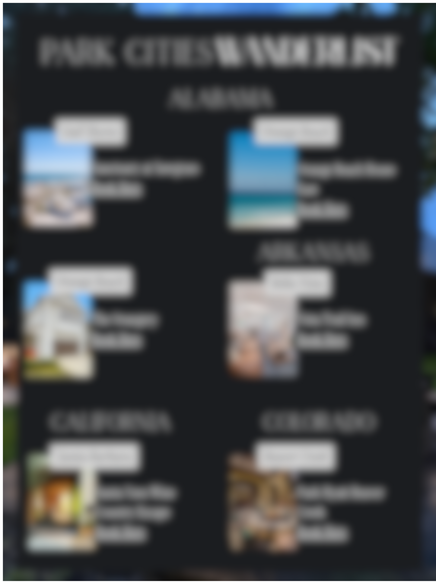 Park Cities WanderList - Luxury Vacation Rental Homes