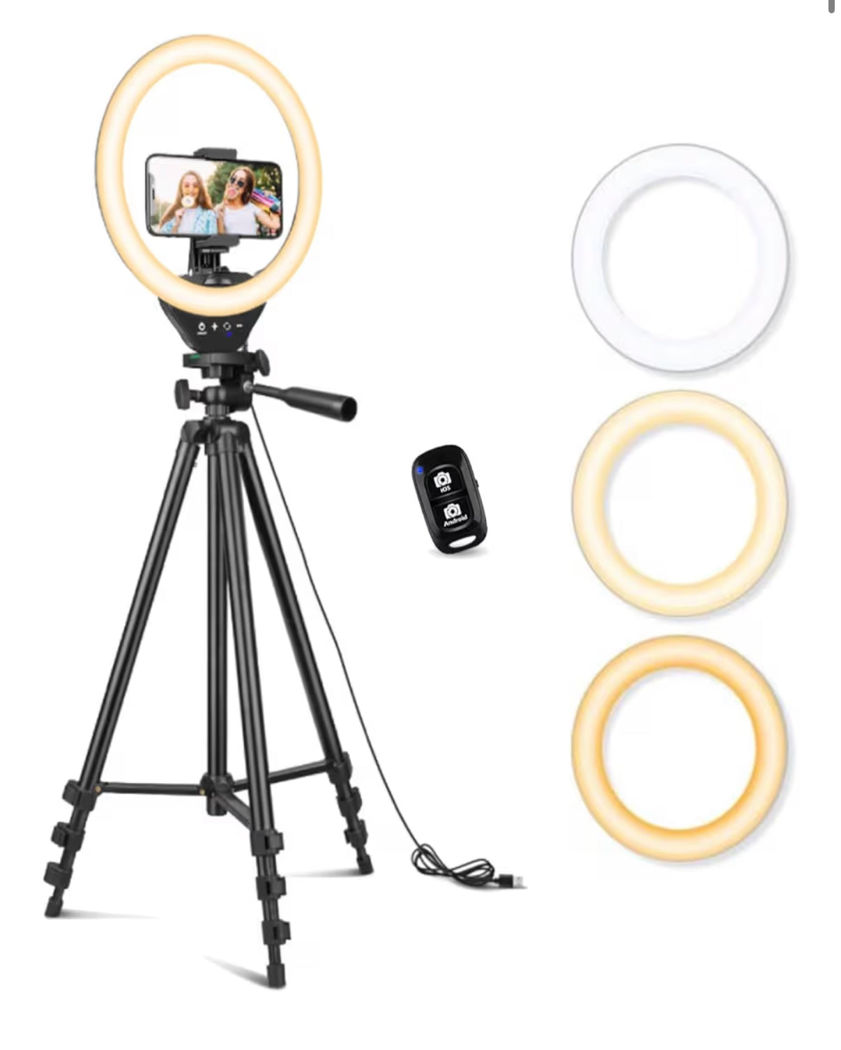 Sensing 10 Ring Light with 50 Extendable Tripod Stand