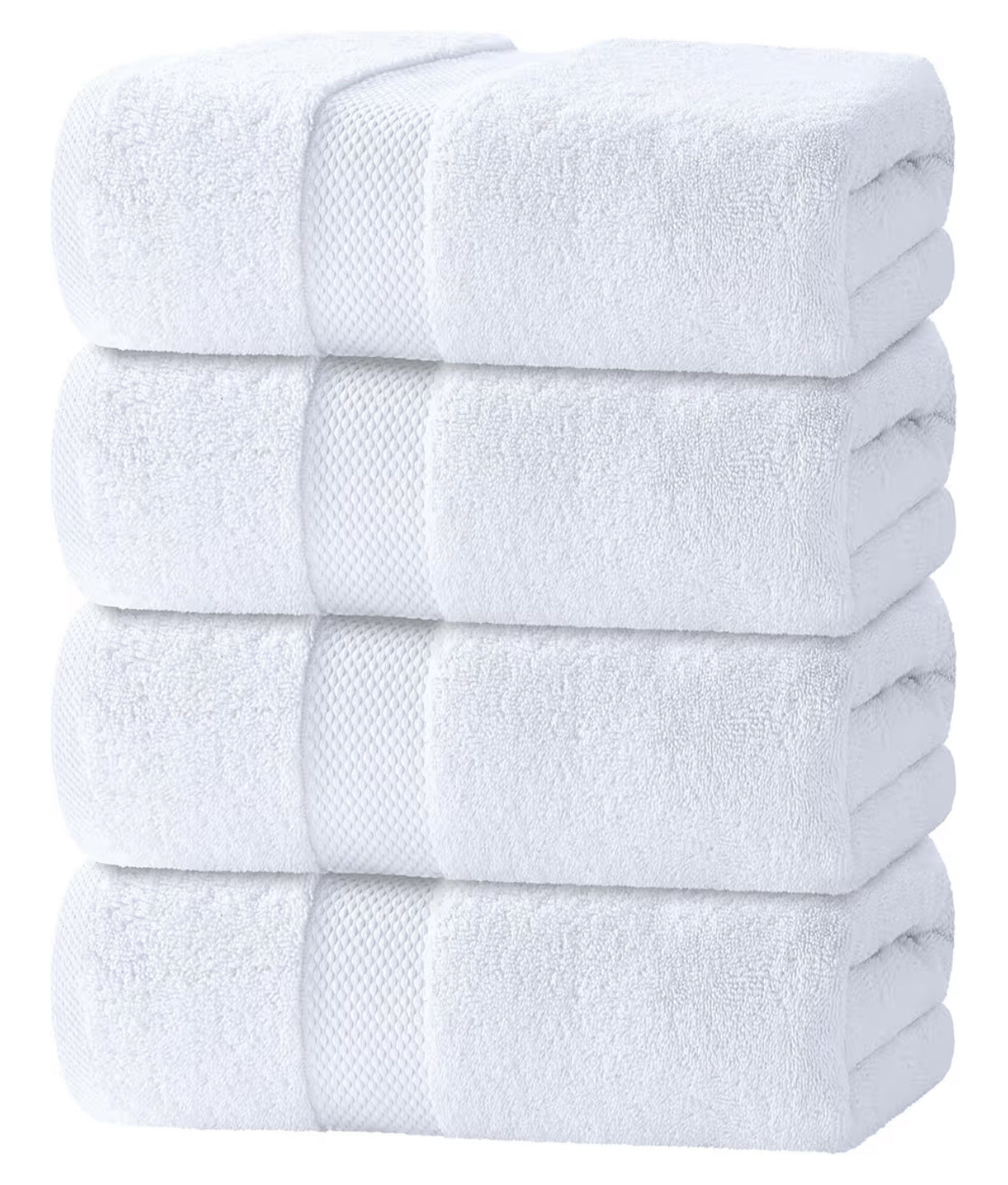 White Classic Luxury Bath Towels (Quick Drying)
