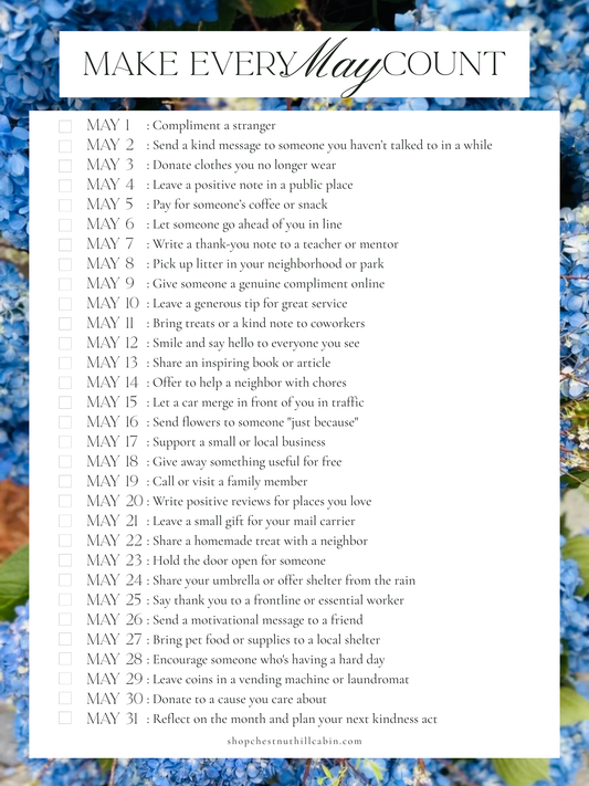 Make Every May Count